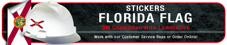Florida State Flag Sticker | CustomHardHats.com